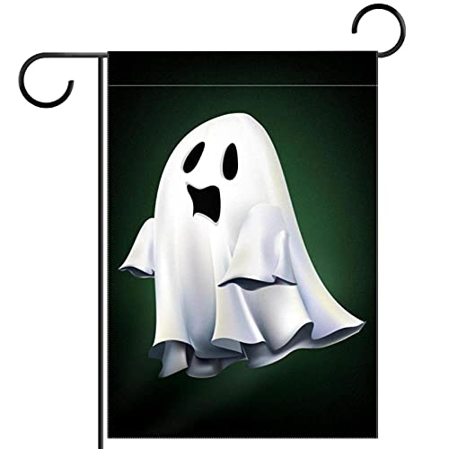 Drapeau de jardin Fantôme avec design double face toutes saisons pour extérieur