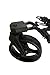 Founders Club Swerve 3 Wheel Push Pull Golf Cart for Walking Free Umbrella Holder and Storage Bag (Black)