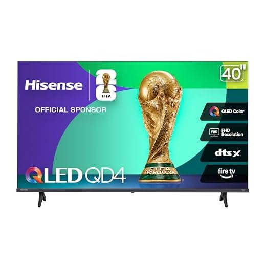 Hisense 40-Inch Class QD4 Series QLED FHD Smart Fire TV (40QD4QF, 2025 Model) - Quantum Dot Color, DTS Virtual: X, Alexa Built in, Slim Bezel Design