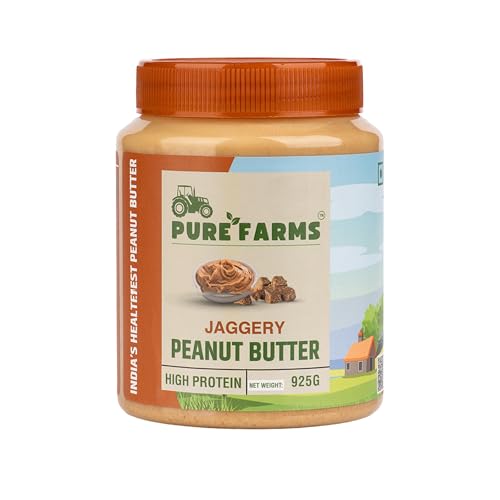 PURE FARMS Organic Jaggery Peanut Butter, 925gm Pack, Naturally Sweetened Peanut Butter | Organic Snacks, Healthy Sweeteners, Protein & Fiber (B0CZP7Y23D) Amazon Price History, Amazon Price Tracker