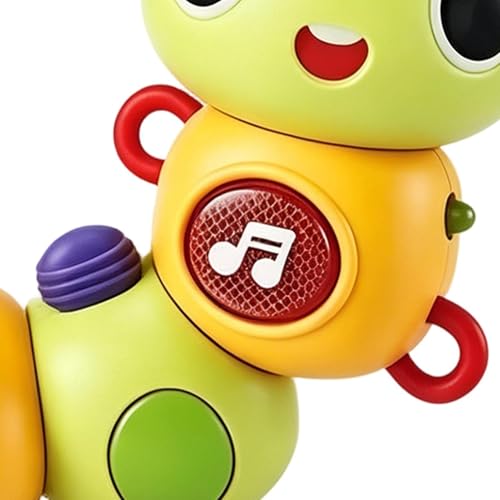 Juguetes musicales para niños con mordedor calmante y giro flexible 7
