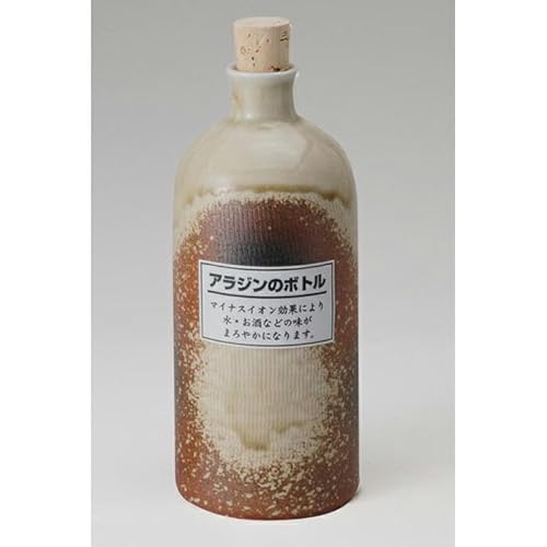彩り屋 [信楽焼] ラジウムボトル 古信楽 短 (550-06)