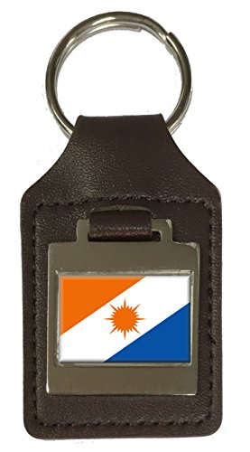 Porte-clés en cuir gravé drapeau des Tocantins pour ne plus rayer vos écrans dans la poche