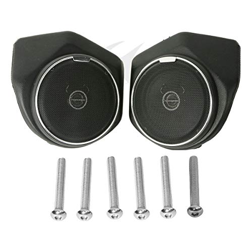 XFMT Tour Pack Rear Speakers Audio High PerCompatible withmance Tour Pack Rear Speaker Compatible with Harley Touring Street Glide Road King 2014-2023