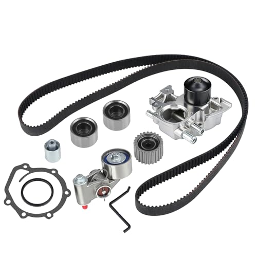 TKF004 Timing Belt Kit with Water Pump Fit for Subaru Impreza Wrx Sti Forester Legacy Outback 2.0L 2.5L Turbo H4 DOHC Replaces#TCKWP328 TKF-004