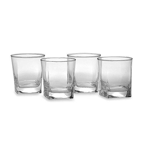 Home Essentials 10 Oz. Square-to-round Dual-cut Cut Drinking Glasses, Set of 8