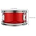 Generic Kid Hand Drum 11 Inch Marching Snare Drum Set Children Snare Drum Performance Drum with Adjustable Strap Wooden DrumSticks Gloves, Bright Red Wood Drum Toy Set