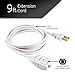 GE 3-Outlet Extension Cord with Multiple Outlets 12 Ft Power Strip 2 Prong 16 Gauge Twist-to-Close Safety Covers Extender UL Listed Black 45152