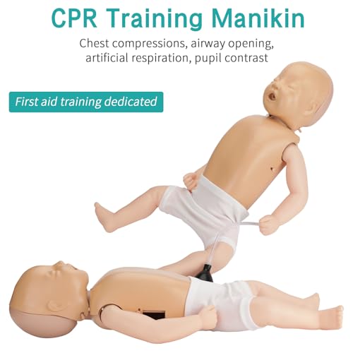 Image of CPR Manikin - Professional Baby CPR Manikin for First Aid Training Patient Education Teaching CPR Simulator Training Model Kit
