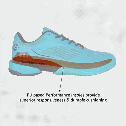 Image of Nivia Ray 3.0 Tennis Shoes for Men - Durable Non-Marking Sole, Lightweight Mesh Upper, Superior Grip & Cushioning, Ideal for All Court Surfaces