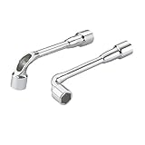 Finition chromée brillante SAM Outillage 94-SD22 Clé à pipe débouchée 6/6 pans 22 mm