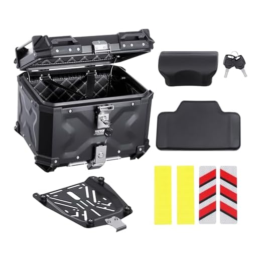 How to choose motorcycle luggage VEVOR 45L Aluminum Motorcycle Top Case