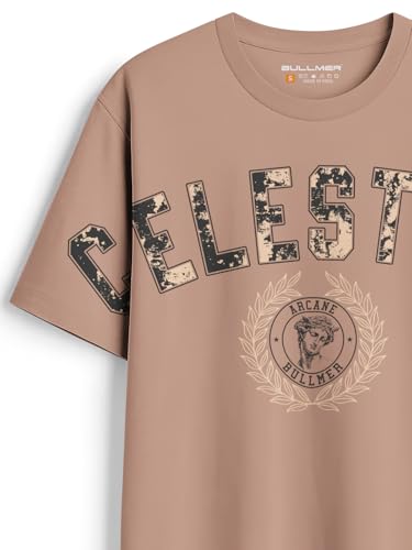 Image of BULLMER Trendy Co-ords with Oversized T-Shirt & Pants Clothing Set for Men | Cotton Blend Cord Set for Men