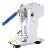 Mini Manual Heat Press Machine,1000lbs Max Down Force Hot Presser with 2x3 Inch Dual Heating Plates LCD Controller, White HP230C-XW