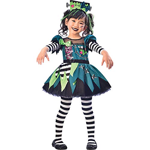 SUIT YOURSELF Monster Miss Halloween Costume for Toddler Girls, 3-4T, Includes Headband, Multicolor (8402362)