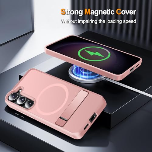 Coque Samsung S23 Plus rose avec protection écran et béquille - 5