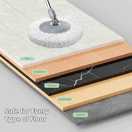 image for Wodemom 2025 Upgraded Gen 2 Spin Mop and Bucket Set with 4 Swivel Whee