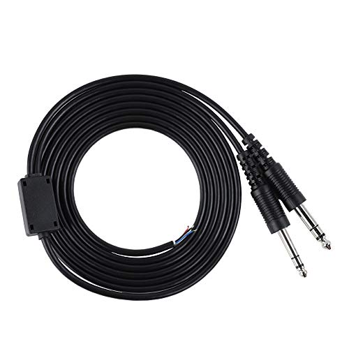 Cable de reemplazo DIY de 2 m para auriculares de aviación