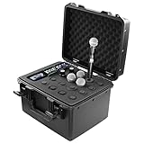 Odyssey Cases Vulcan Series Handheld Microphone Case (Holds 16) with Storage
