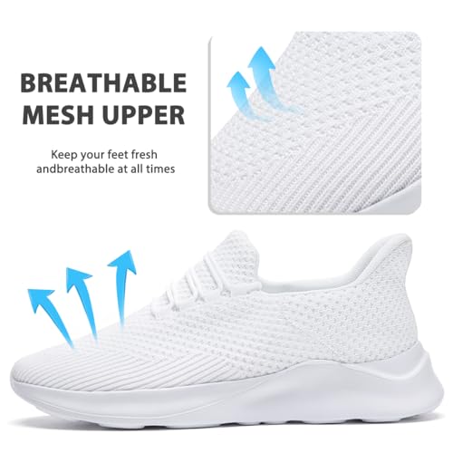 Image of DLWKIPV Womens Walking Running Shoes Tennis Slip On Sneakers Gym Workout Sport Lightweight Breathable Mesh Comfortable Casual