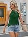 Ivicoer Summer Sleeveless High Neck Tank Tops for Women Basic Tee Dressy Casual Blouses Fashion 2025 Trendy Fashion XL Green