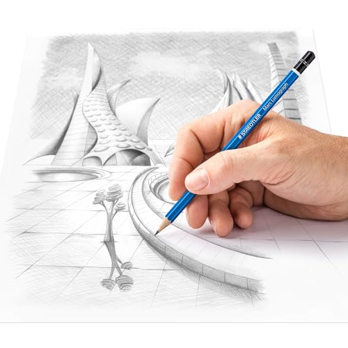Lápices Staedtler Mars Lumograph Grafito H Caja 12 miniatura 4