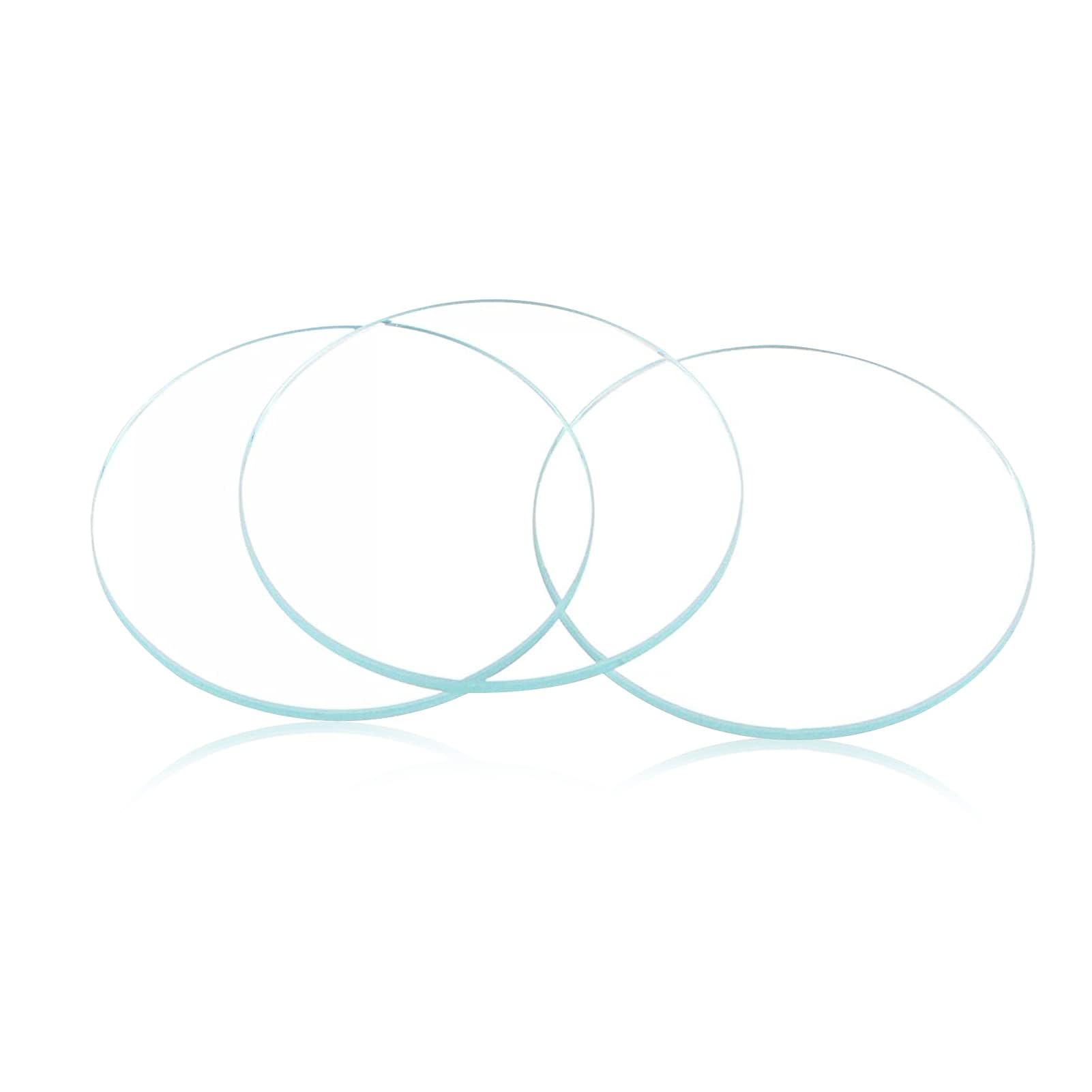 Agatige 34PCS Watch Lens, 16?32.5mm Dia Watch Crystal Lens Glass Round Watch Lens Protector Convex Surface Concave Back Watch Repair Kit Replacement Parts for Watchmaker Repair