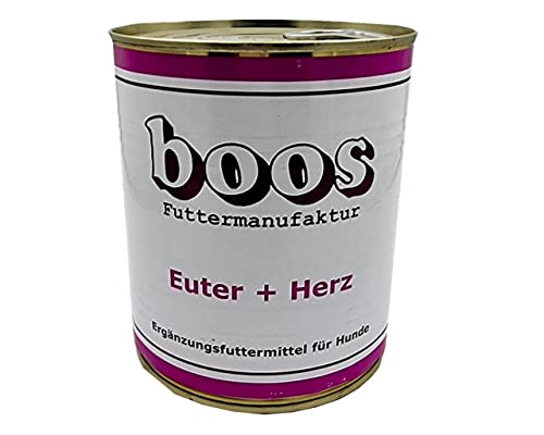 6 Stück (Dosen) Boos Euter und Herz 800 g