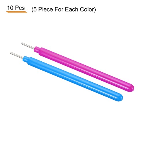 PATIKIL 10Pack Papier Rüschen Geschlitzt Ringeln für DIY Kunstgewerbe Blau Rose Rot