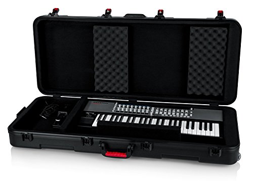 Gator Cases Molded Flight Case For 61-Note Keyboards With Tsa Approved Locking Latches And Recessed Wheels; (Gtsa-Key61) #TOP2