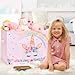 WERNNSAI Unicorn Toy Box - Collapsible Oxford Storage Bin with Handles 25