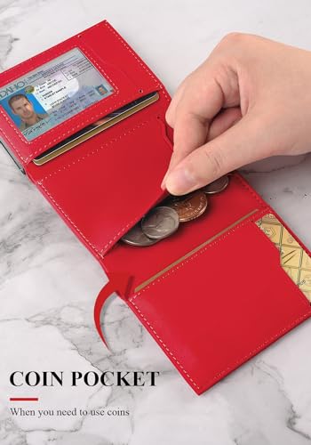 Image of wallet for men trifold,Pop Up Wallet By Metal&Leather,RFID Blocking | Minimalist Smart Wallet Holds 12 Cards,20 Bills,ID Window,Ridge wallets for men,Trifold Wallets for fathers day gift ideas