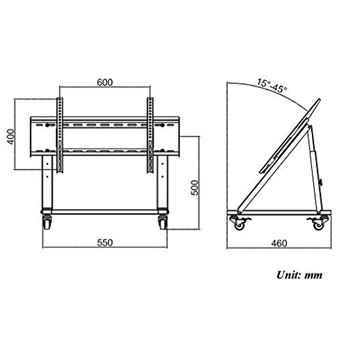 Soporte móvil para TV con ruedas 40-70 pulgadas miniatura 2