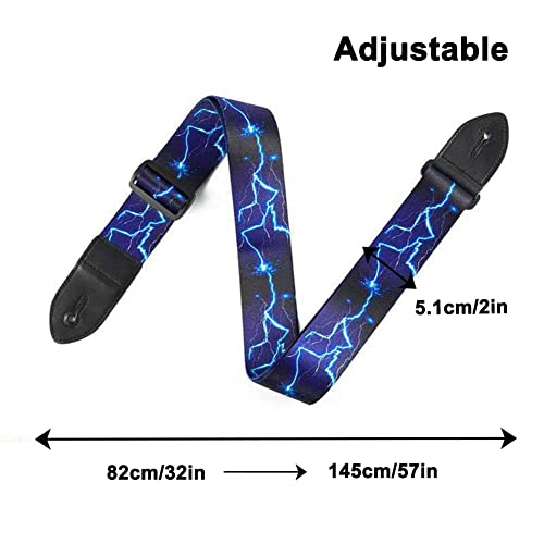 Basicon Sangle de guitare réglable avec extrémités en cuir et boutons pour guitare électrique, guitare acoustique et basse - Les Beatles, Paul McCartney, John Lennon, RIngo Starr, George Harrison Basicon Sangle de guitare réglable avec extrémités en cuir et boutons pour guitare électrique, guitare acoustique et basse – Image 5