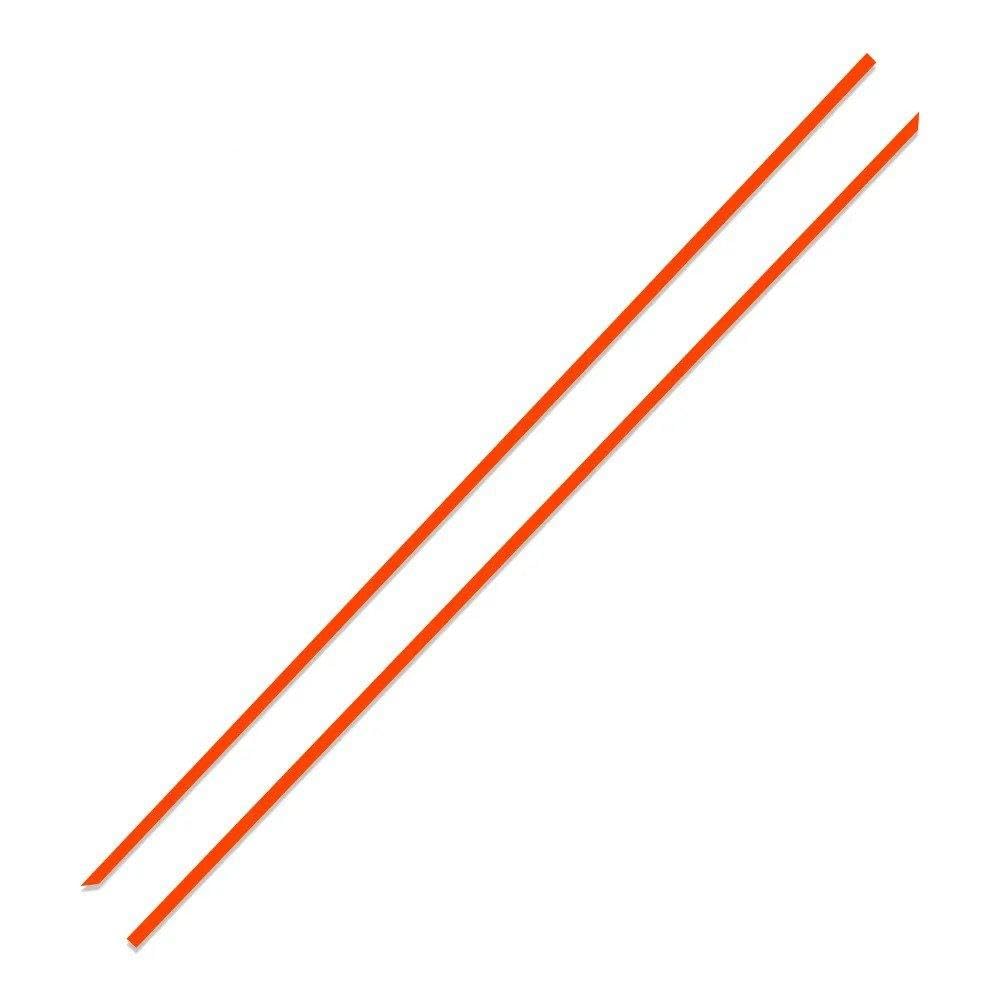 Dabhuoc Glossy Orange 2Pcs Car Door Side Skirt Sports Stickers For Golf Mk7 Mk5 Mk2 Mk6 Mk4 Mk1 Mk3(Glossy Orange)