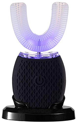 REH Design Ultrasonic 2021 New Generation, Whole Mouth 360 Mouth Cleaning. Hands-Free (Black)