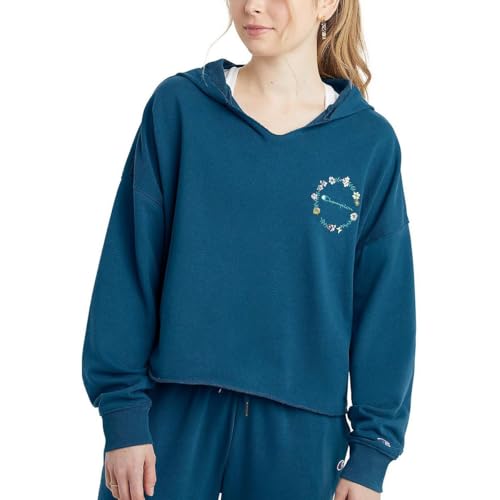 Sweat à capuche Champion Campus femme en molleton bouclette premium