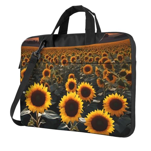 Sacoche antichoc Farm Sunflowers avec bandoulière pour ordinateur portable
