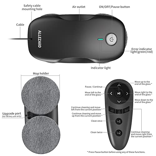 Allerard-Robot-Limpiacristales-3800Pa-Robot-Limpieza-de-Ventanas-Automatico-con-Control-Remoto-Limpia-Cristales-Electrico-con-Navegacion-Inteligente-y-Deteccion-de-Bordes-12-Panos-Negro