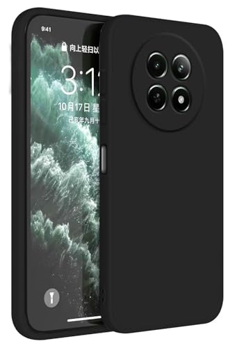 Topme Funda para Realme 12 5G / Realme 12X 5G (6.72' Inches) Carcasa Caja Case Estuche, Funda Protectora de Piel de Silicona TPU - Negro