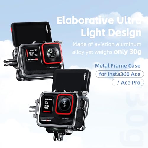 Image of Protective Metal Frame Case for Insta360 Ace /Ace Pro /Ace Pro 2 Action Camera Accessories (Metal Frame case for Insta360 Ace /AcePro) No Action Camera Included