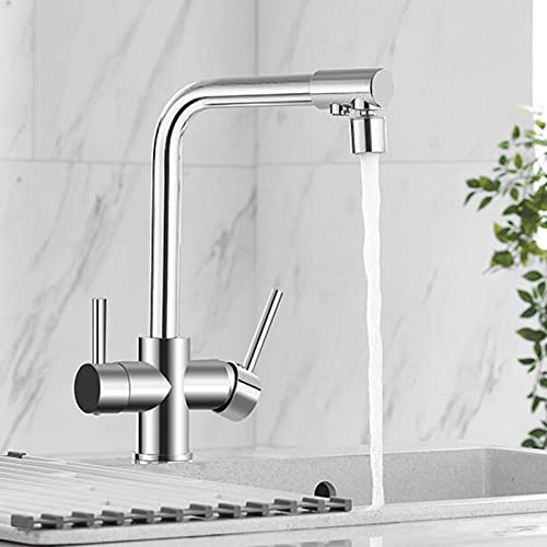 Robinet de cuisine à 3 voies idéal pour préparer une eau pure à tout moment