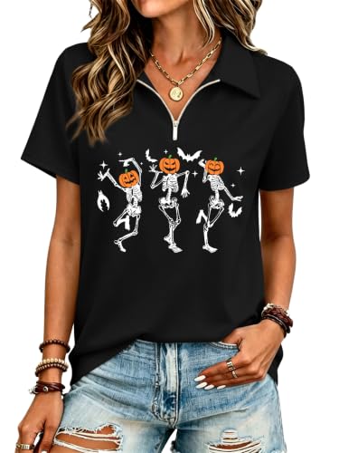 Halloween Graphic Polo Shirt