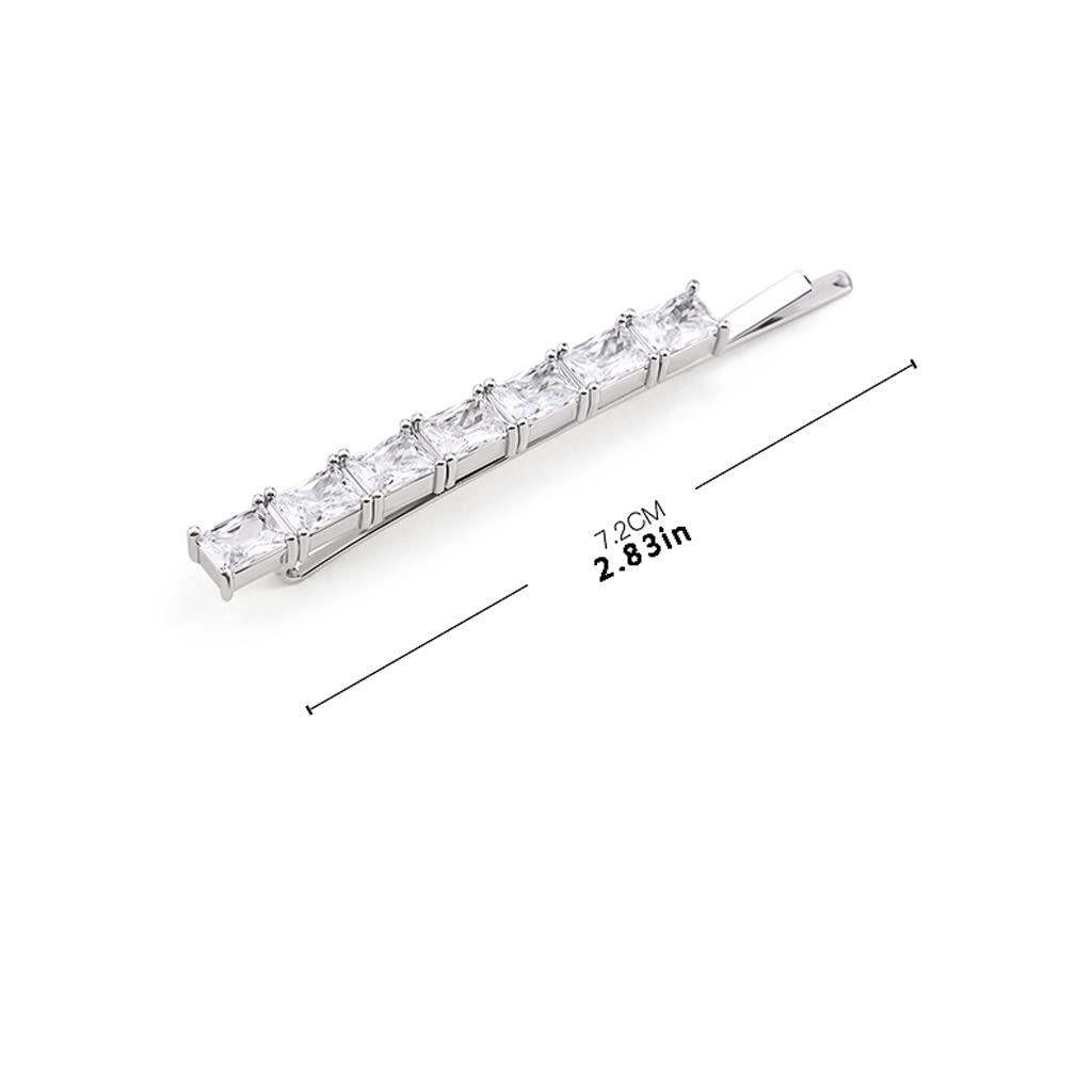 UNNS Gioielli per Capelli Squisiti Piccoli Accessori for Capelli Lati Laterali con Forcella Trasparente Trasparente Strass Tacchino Cristallo di Cristallo Una Parola chiucina Accessori per Capelli