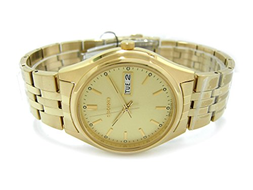 ZCR[ Seiko Men's SGGA18 Gold-tone Stainless Steel Watch j Y rv ysAiz
