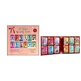 Holler And Glow 12 Days of Self Care Facial Mask Set, Valentine's, Hydrating Hyaluronic Acid, Moisturizing, Calming, Illuminating, Smoothing, Detoxifying, Brightening Vitamin C, 12 Piece Gift Set