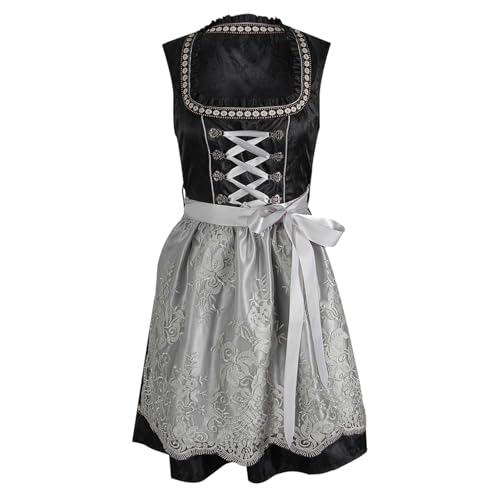 Robe dirndl midi haut de gamme avec son chemisier traditionnel de style vintage - 5