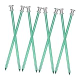 ERINGOGO 8 Stück Teiliges Aluminium Zeltheringe Leicht und Robust Sturmsichere Erdanker für Camping Zelt und Pavillon Outdoor Zubehör Einfache Handhabung und Hohe Zufällige Farbe