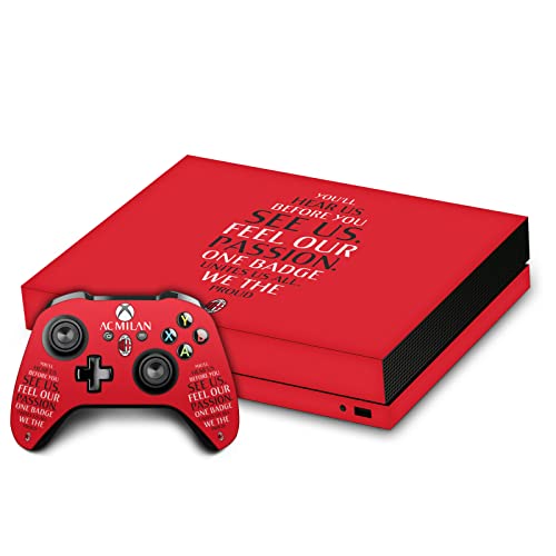 Skin Xbox One X AC Milan autocollant anti-bulle et anti-trace manette