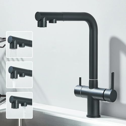 Filtre à eau pour eau potable intégré au robinet d'évier cuisine douchette - 2
